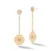 Bijoux Orly Marcel | Boucles D'Oreilles Barre De Fleurs Sacrees