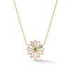 Bijoux Orly Marcel | Mini Collier Incruste De Fleurs Sacrees