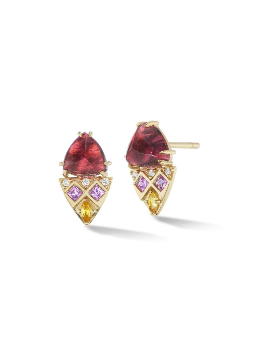 Bijoux Orly Marcel | Boucles D'Oreilles A Tige Temple Pain De Sucre