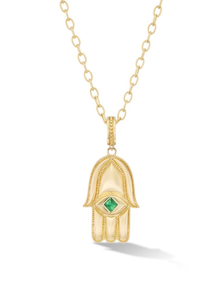 Bijoux Orly Marcel | Grande Amulette Hamsa En Or