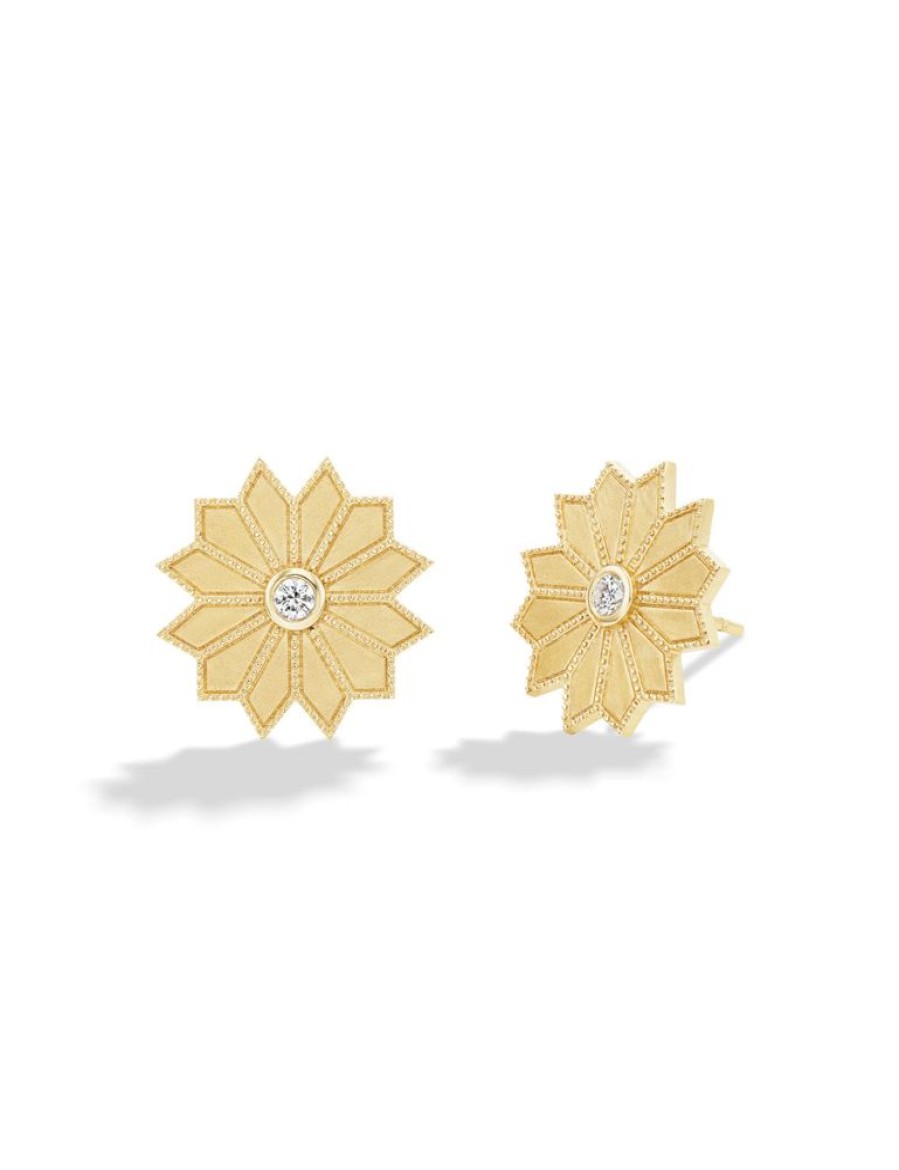 Bijoux Orly Marcel | Boucles D'Oreilles Clous Grandes Fleurs Sacrees