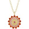 Bijoux Orly Marcel | Pendentif Mandala Incrustation De Temple