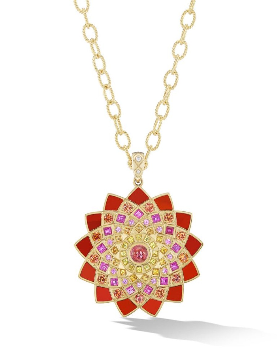 Bijoux Orly Marcel | Pendentif Mandala Incrustation De Temple