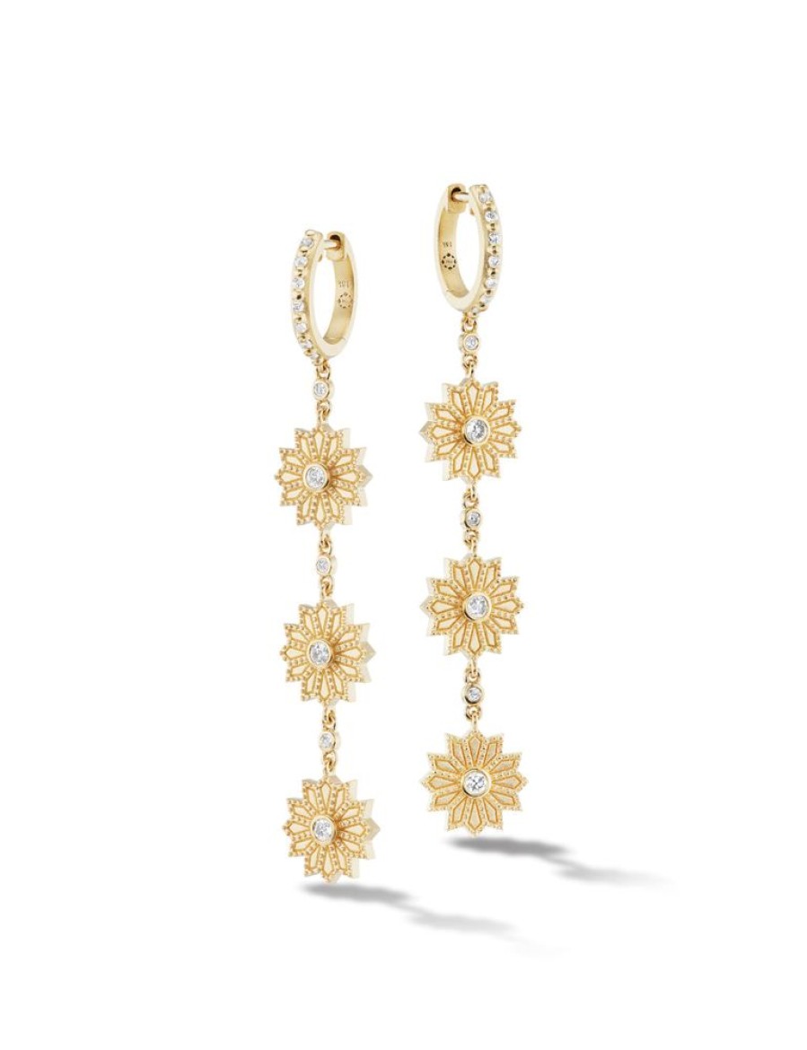 Bijoux Orly Marcel | Boucles D'Oreilles Longues Fleur Sacree