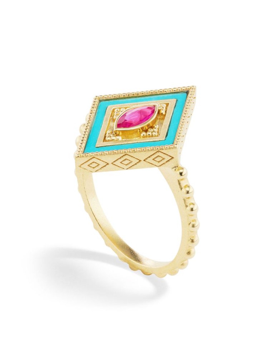 Bijoux Orly Marcel | Bague Incrustee Ajna