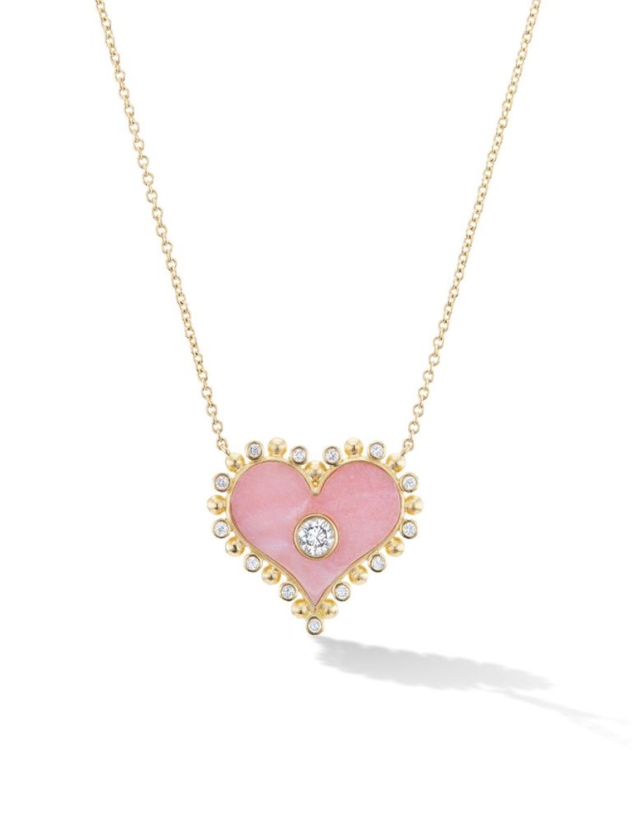 Bijoux Orly Marcel | Grand Collier Incruste De Coeur